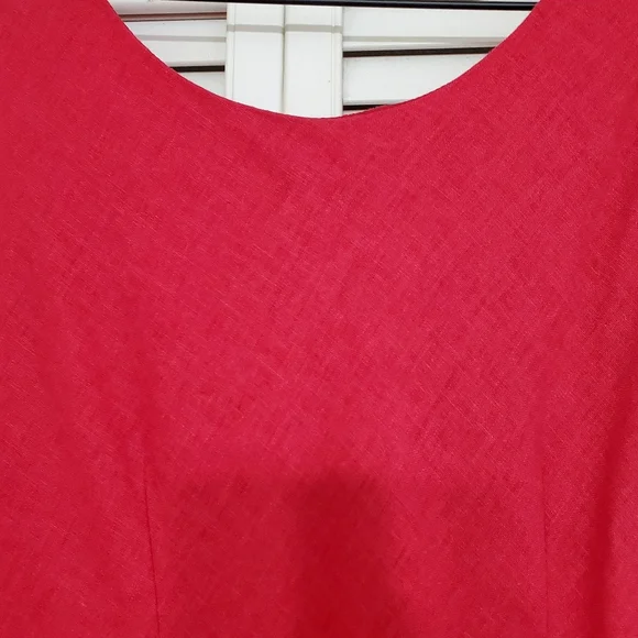 JH Collectibles Red Linen Blend Maxi dress, Size 10 - Picture 4 of 6
